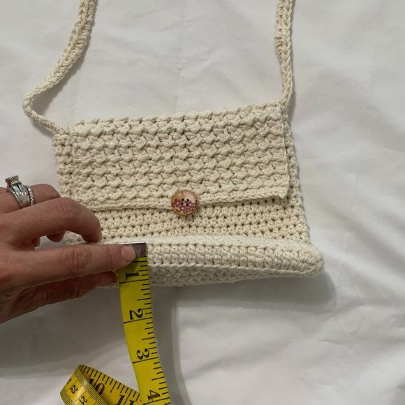 Crochet Small Messenger Bag - Picture 15 of 16